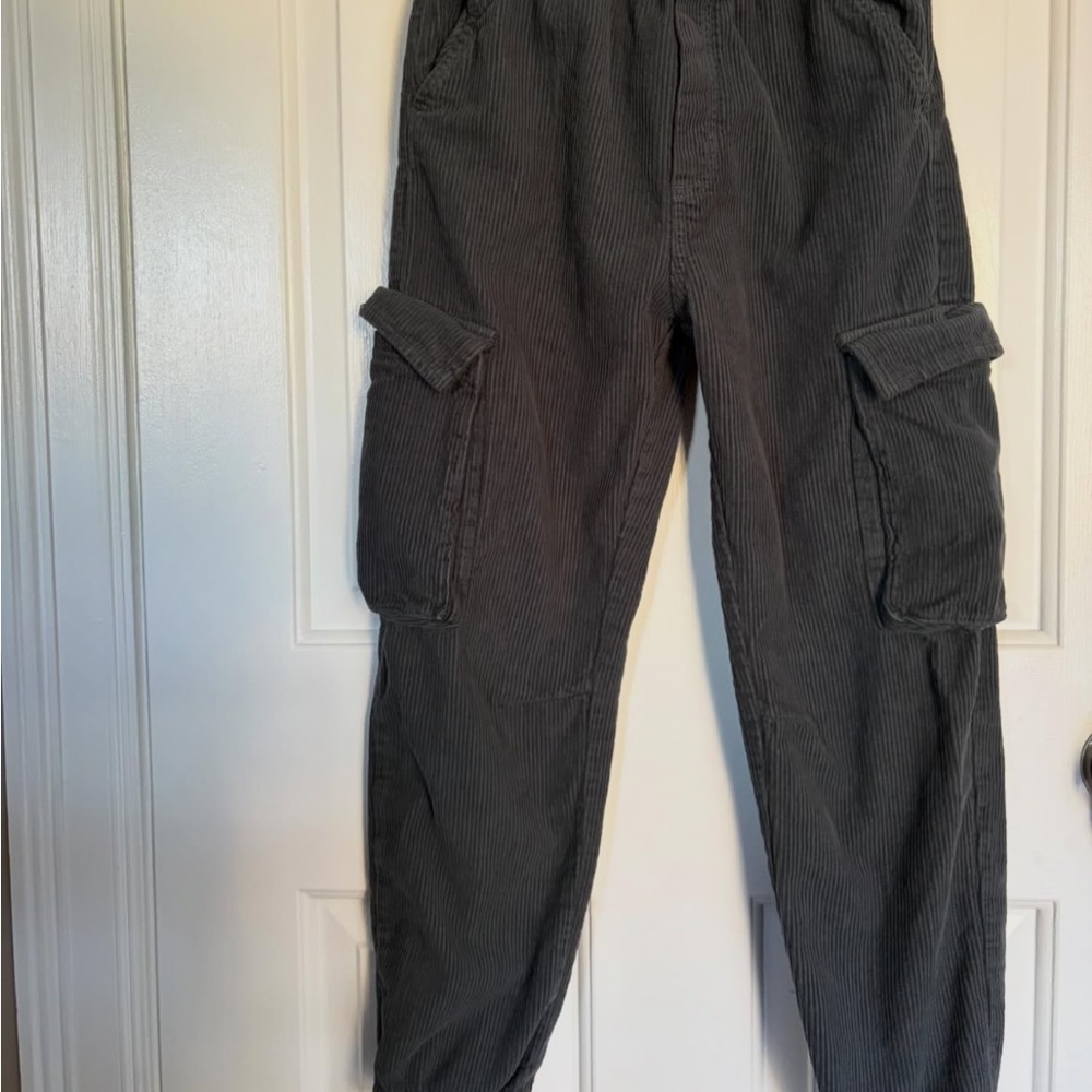Zara Kids Charcoal Cargo Pants